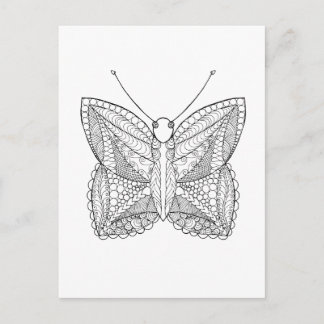 Inspired Tropical Design Butterfly Postcard