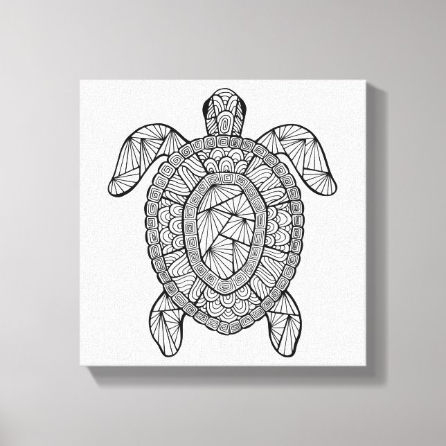 Inspired Turtle 6 Canvas Print (Front)