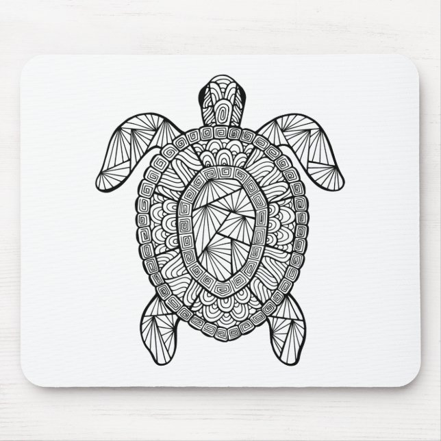 Inspired Turtle Mouse Pad (Front)