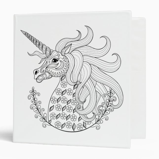 Inspired Unicorn 3 Ring Binder (Front/Inside)