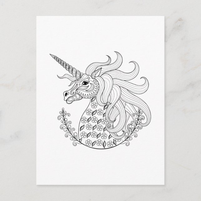 Inspired Unicorn Postcard (Front)