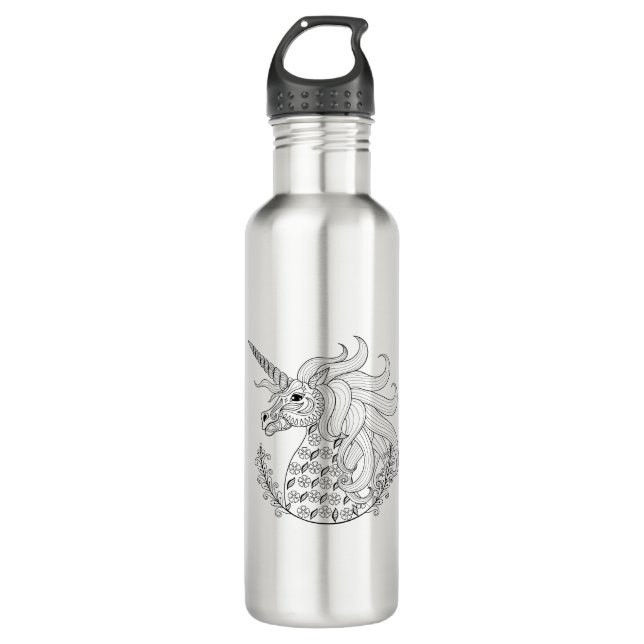 Inspired Unicorn Water Bottle (Front)