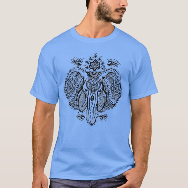Inspired Vintage Indian Elephant T-Shirt (Front)