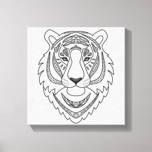 Inspired White Tiger 6 Canvas Print