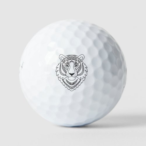 Inspired White Tiger Golf Balls