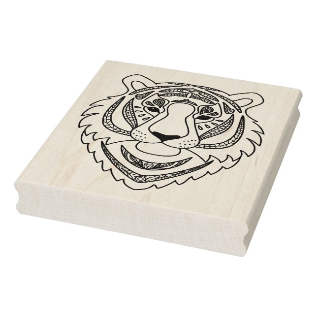 Inspired White Tiger Rubber Stamp (Stamp)