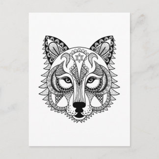 Inspired Wolf Postcard