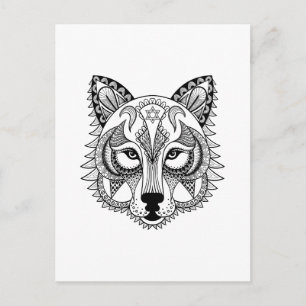 Inspired Wolf Postcard