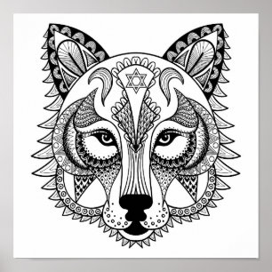 Inspired Wolf Poster