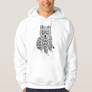 Inspired Wolf With Dreamcatcher Hoodie