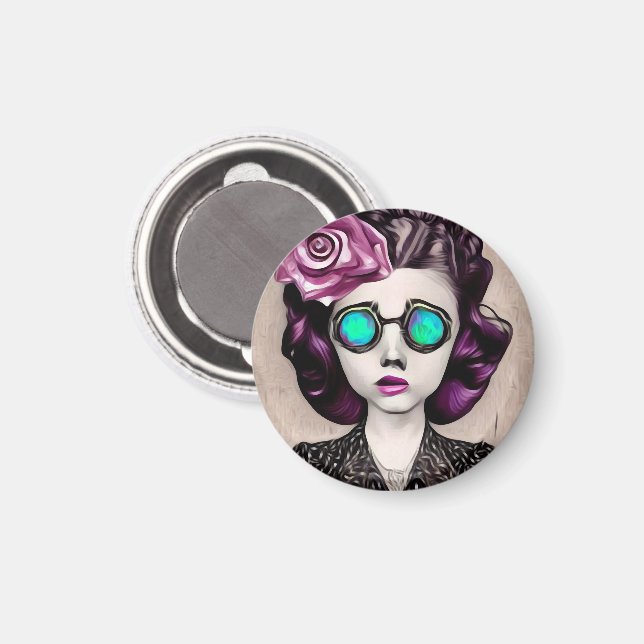 Inspirewire Opal Goggles Girl Magnet (Front/Back)