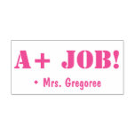 [ Thumbnail: Inspiring "A+ Job!" Tutor Rubber Stamp ]