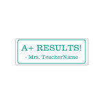 [ Thumbnail: Inspiring "A+ Results!" Teacher Rubber Stamp ]
