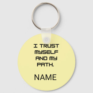 Inspiring Affirmations & Self Trust Gifts Keychain