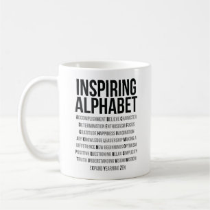Inspiring Alphabet Coffee Mug