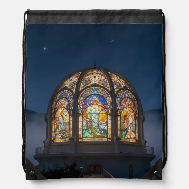 Inspiring Back Pack Drawstring Bag (Front)