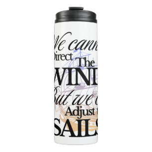 Inspiring Black and White Graphic Vintage Thermal Tumbler
