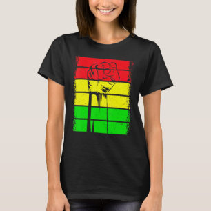 Inspiring Black Leaders Power Fist Hand Black Hist T-Shirt