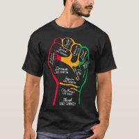 Inspiring Black Leaders Power Fist Hand Black Hist