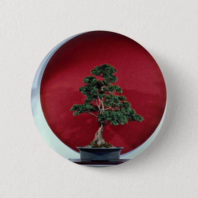 Inspiring Bonsai tree Pinback Button (Front)