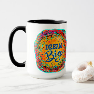 Inspiring Colorful Dream Big Inspirivity Mug