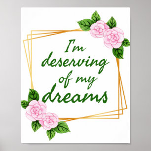 Inspiring design for strong people who have dreams poster