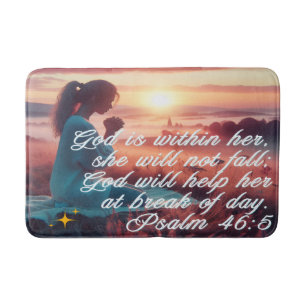 'Inspiring Faith' Bath Mat