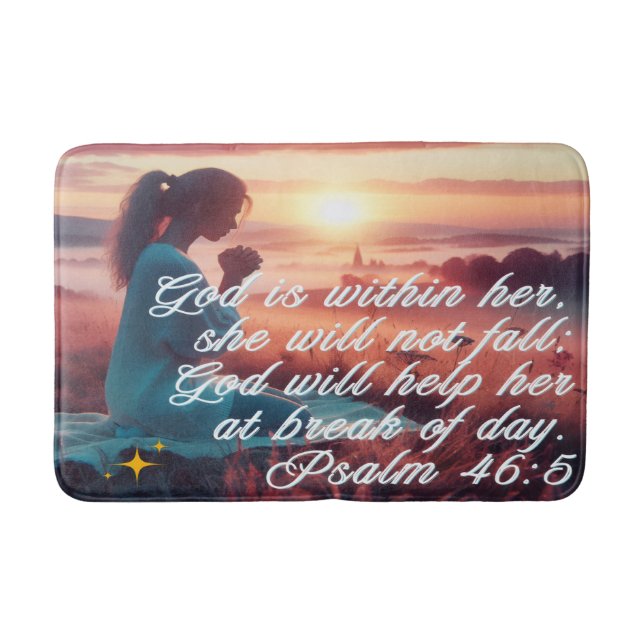 'Inspiring Faith' Bath Mat (Front)