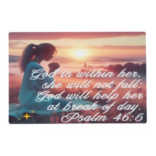 'Inspiring Faith' Laminated Placemat