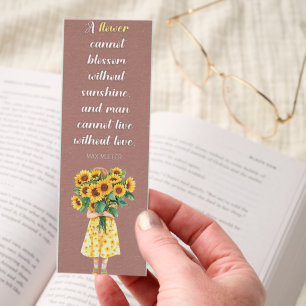 Inspiring Flower Quotes Bookmarks