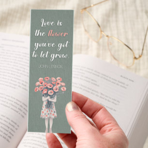 Inspiring Flower Quotes Bookmarks