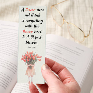 Inspiring Flower Quotes Bookmarks