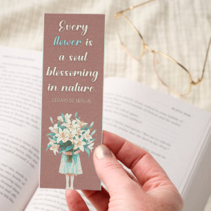 Inspiring Flower Quotes Bookmarks