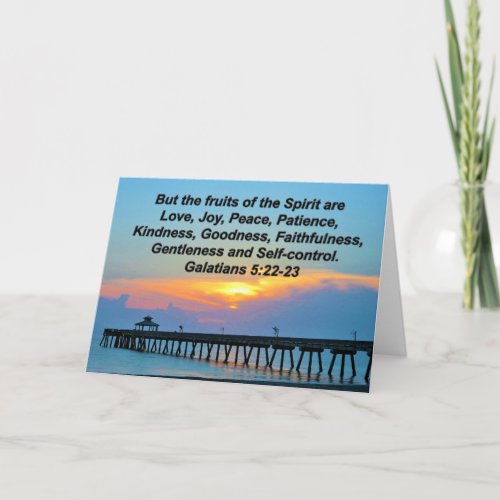 INSPIRING GALATIANS 522 SUNRISE GREETING CARD