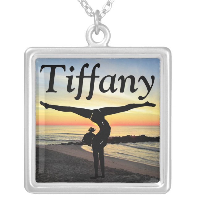INSPIRING GIRLS GYMNASTICS CUSTOM NECKLACE (Front)
