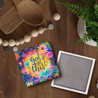 Inspiring God’s Got This Pretty Inspirivity Trendy Magnet