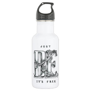 Inspiring Hand lettered chalkboard quote Stainless Steel Water Bottle