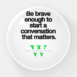 "Inspiring Humans" Oval Paperweight