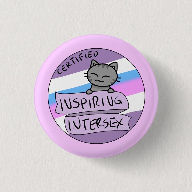 Inspiring Intersex Pinback Button (Front)