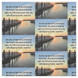 INSPIRING ISAIAH 30:31 SUNSET FABRIC