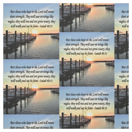 INSPIRING ISAIAH 30:31 SUNSET FABRIC