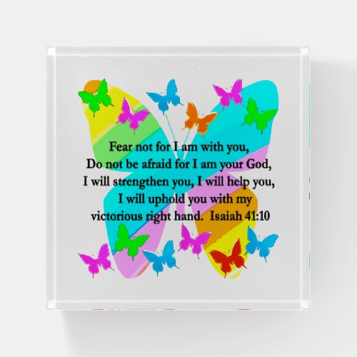 INSPIRING ISAIAH 4110 BIBLE VERSE DESIGN PAPERWEIGHT