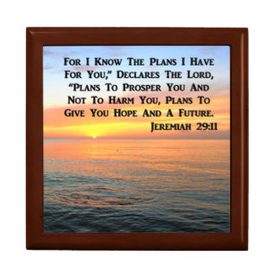 INSPIRING JEREMIAH 29:11 SUNRISE GIFT BOX