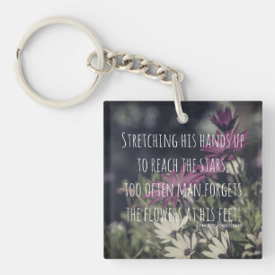 Inspiring Jeremy Bentham Quote Keychain