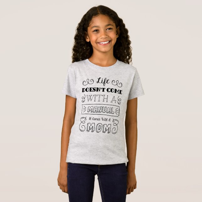 Inspiring Life and Mom's Quote | Jersey Shirt (Front Full)