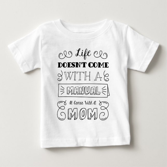 Inspiring Life and Mom's Quote | Ruffle Tee (Front)