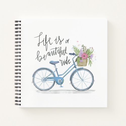 Inspiring Life is a Beautiful Ride Guestbook Notebook