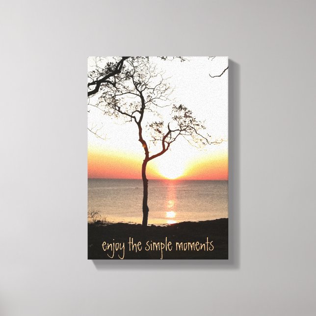 Inspiring Life Quote Sunrise Print (Front)