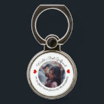 Inspiring Love Add your own photo and Message Phone Ring Stand<br><div class="desc">Cute design to express love and bring love everywhere. You have space to add one photo.</div>