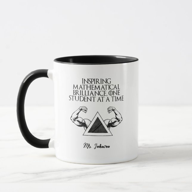 Inspiring Math Brilliance Student Focus Design Mug (Left)